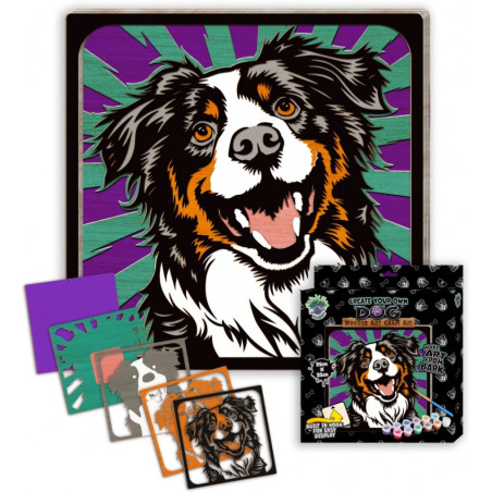 Zestaw do tworzenia obrazów z drewna PIES 0465-0072-04 Panta Plast