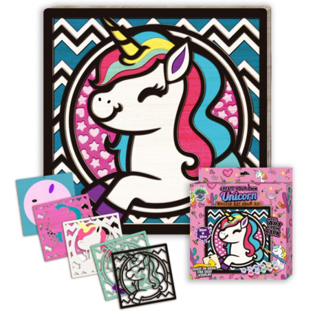 Zestaw do tworzenia obrazów z drewna JEDNOROŻEC 0465-0072-10 Panta Plast
