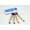 Markery do tablic MW85-ST4ABCDPL 4szt. z gąbką PENTEL