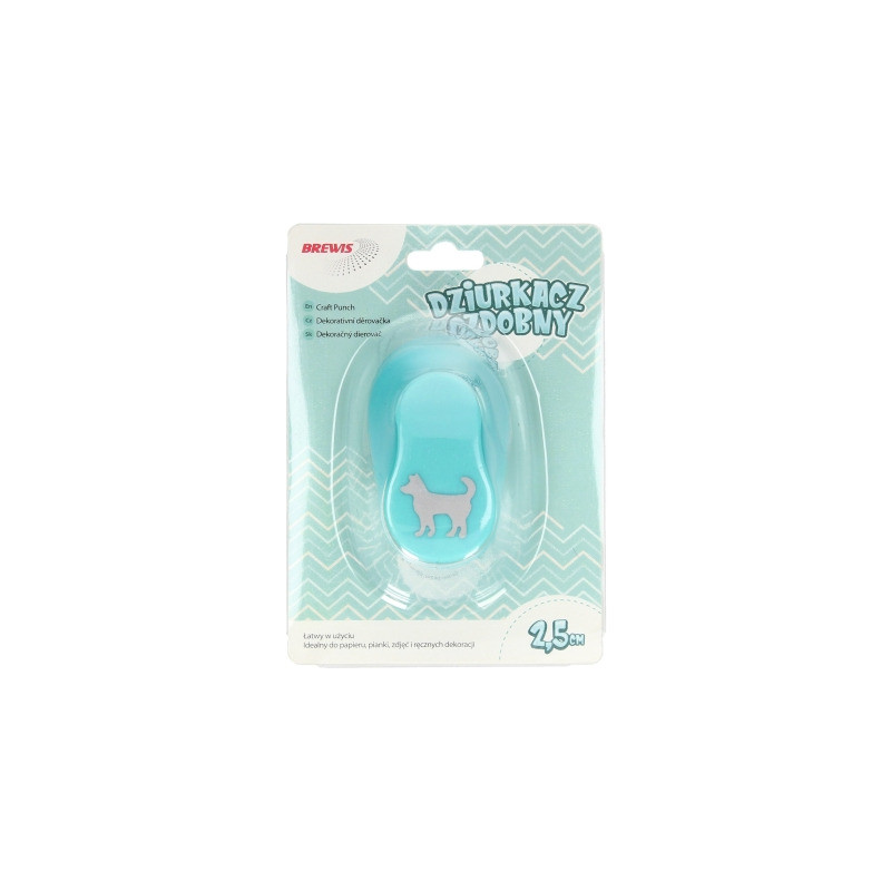 Dziurkacz ozdobny 2,5 cm PIES D25-59 BREWIS