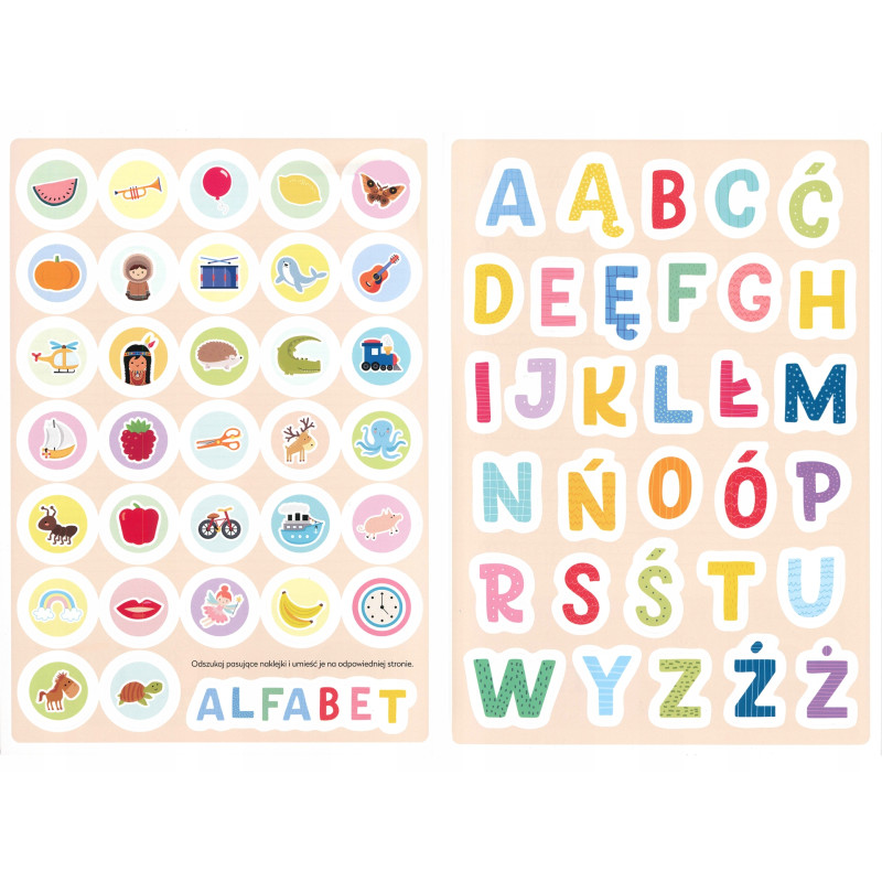 Kolorowanka A4 16k z naklejkami KALIGRAFIA INTERDRUK