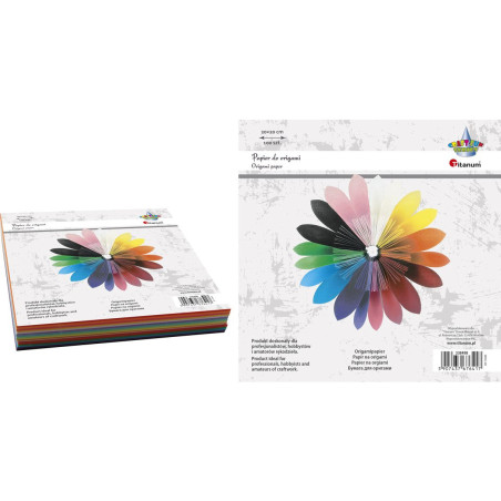 Papier do origami 20x20cm (100sztuk) 338498 TITANUM