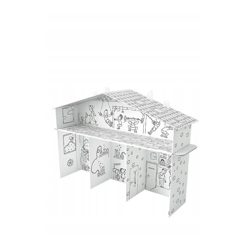 Kolorowanka składana 3D XXL Domek tylko dla chłopaków PD-000203 MONUMI