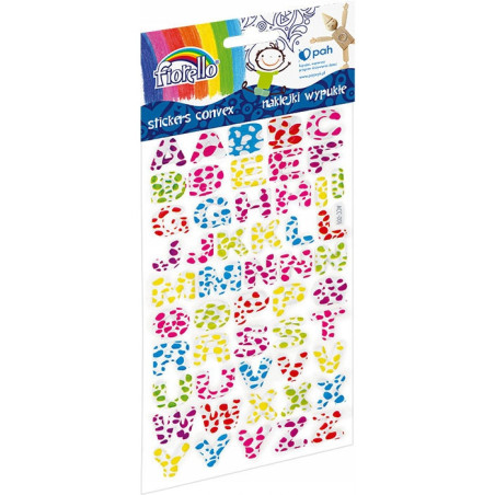 Naklejki wypukłe FIORELLO GR-NP134 literki 170-2483
