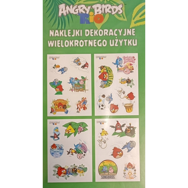 Naklejki A5 kpl 4ark ANGRY BIRDS RIO 6243 INTERDRUK