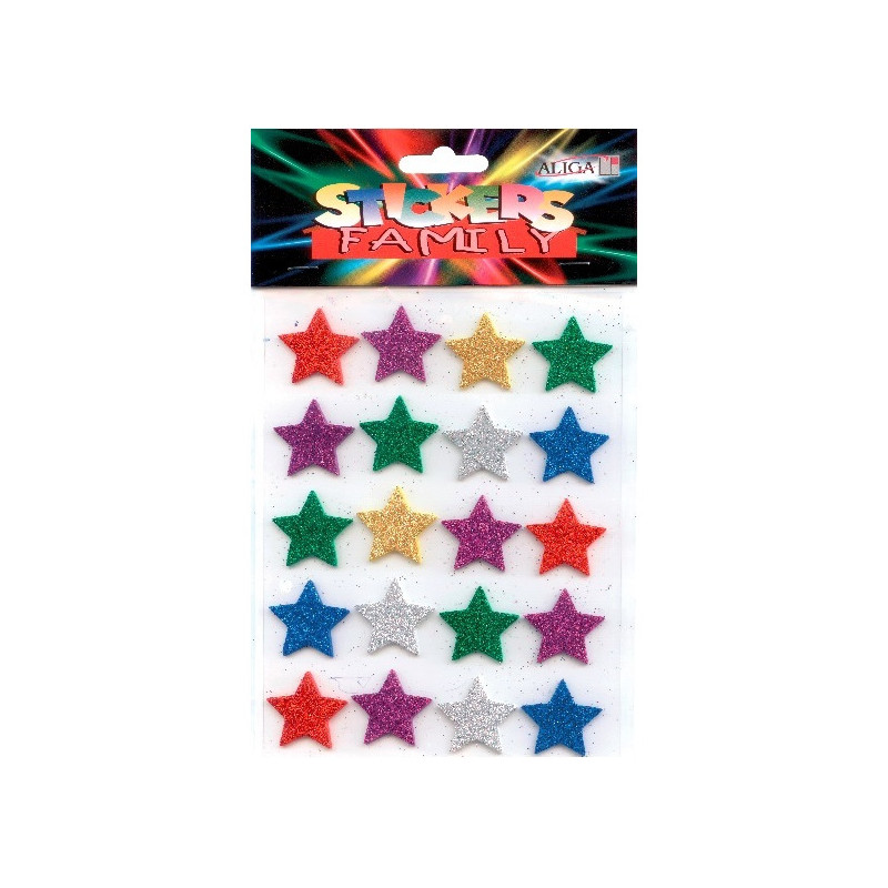 Najlejki brokatowe GWIAZDKI NK-3303 ALIGA