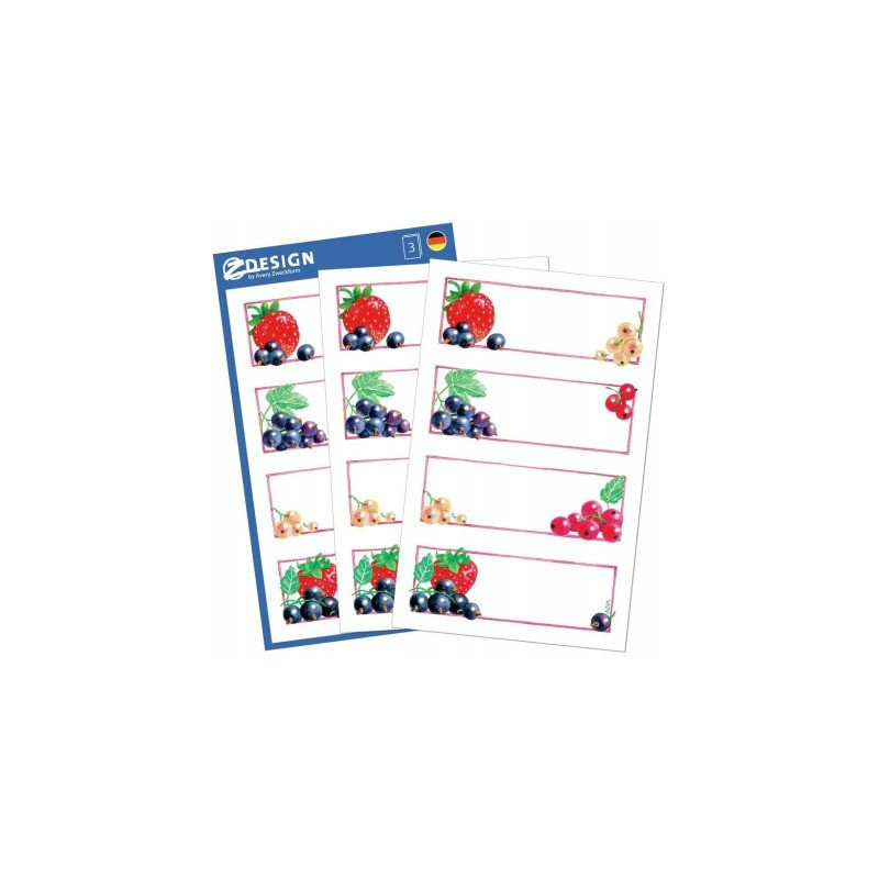 Naklejki spiżarniane na przetwory 59550 ZDESIGN AVERY ZWECKFORM