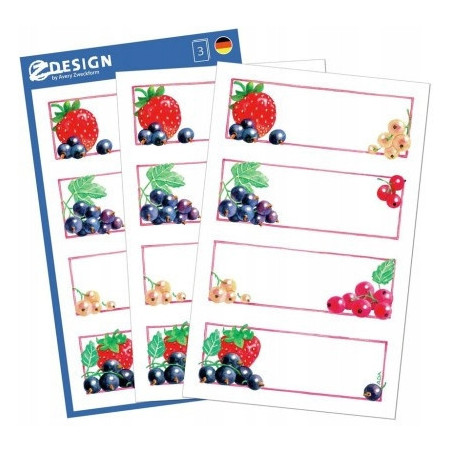 Naklejki spiżarniane na przetwory 59550 ZDESIGN AVERY ZWECKFORM