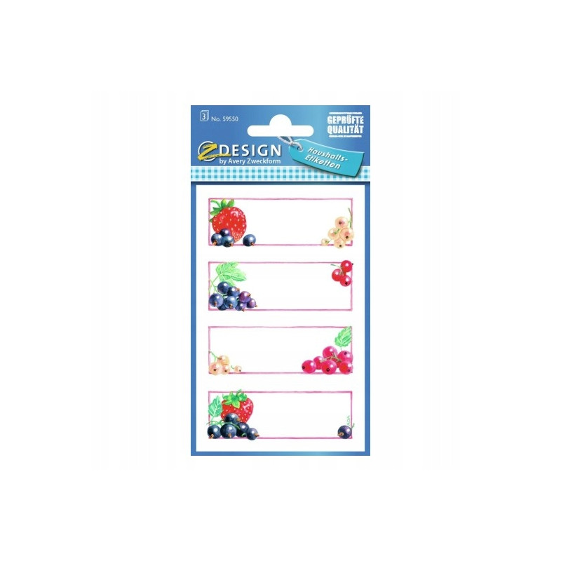 Naklejki spiżarniane na przetwory 59550 ZDESIGN AVERY ZWECKFORM