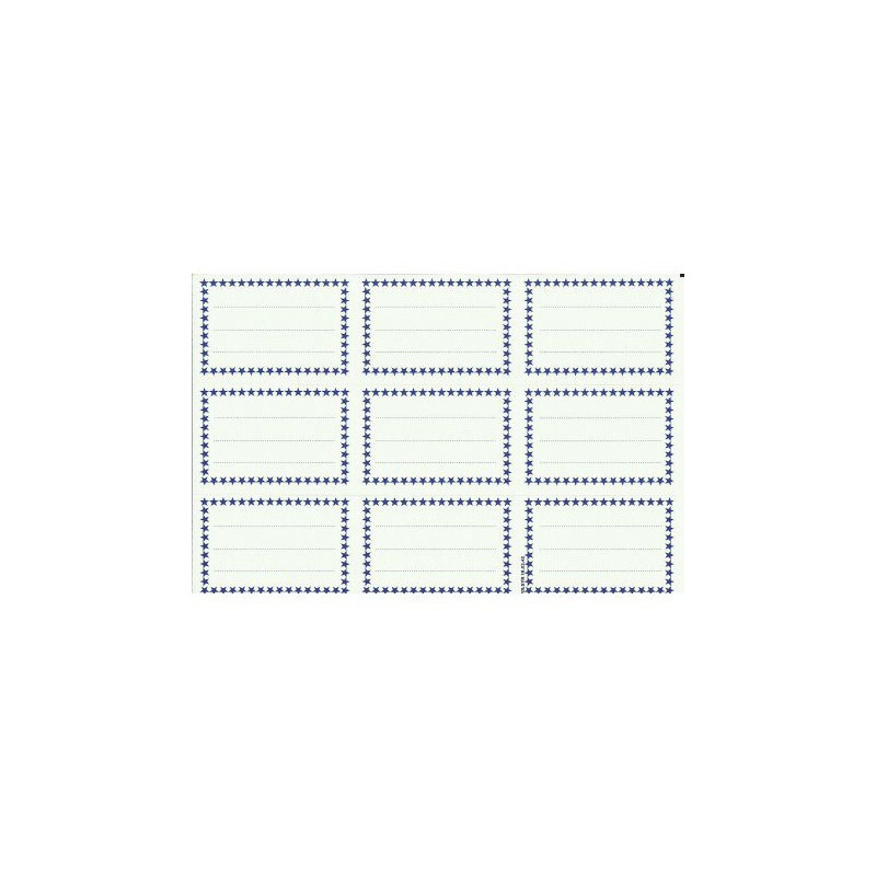 Naklejka na zeszyt małe-9 (25szt) z obramówką POLSYR