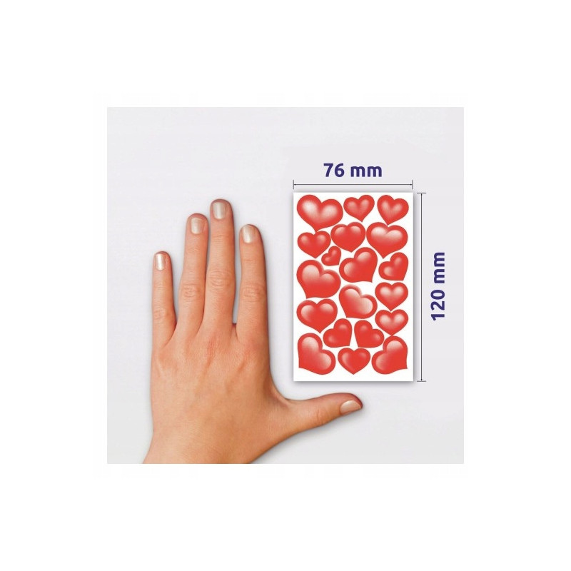 Naklejki kreatywne Z-DESIGN SERCA-papier błyszczący 53205 ZF AVERY ZWECKFORM