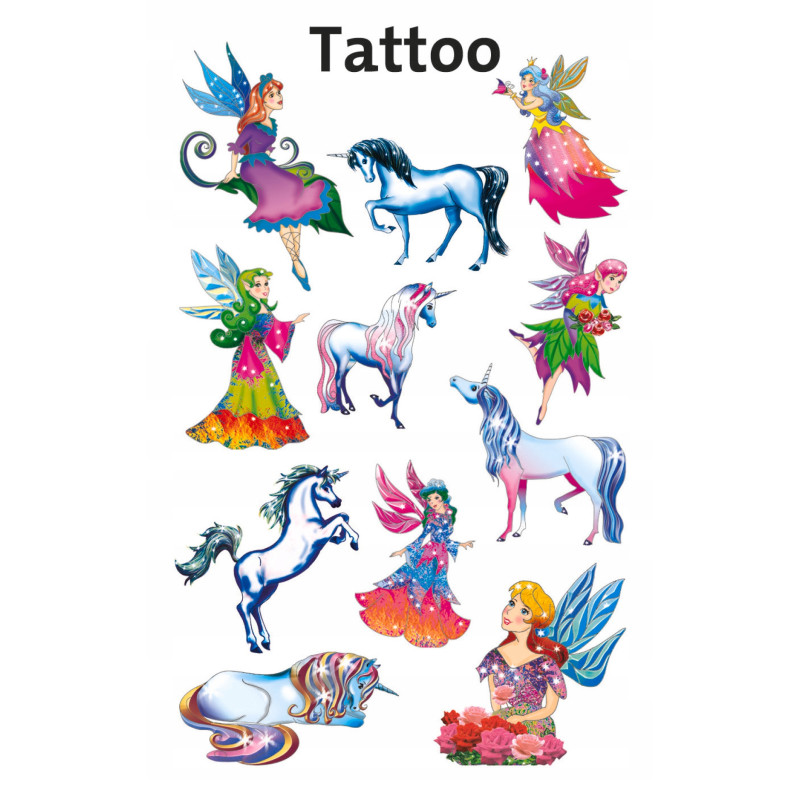 Naklejki tatuaże dla dzieci ELFY 56390 Z-DESIGN KIDS TATTOO AVERY ZWECKFORM