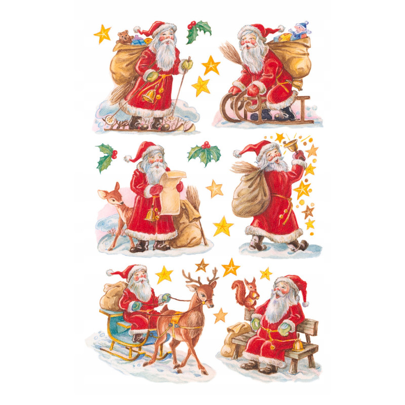 Naklejki Z-Design błyszczące - mikołaje 52402 AVERY ZWECKFORM