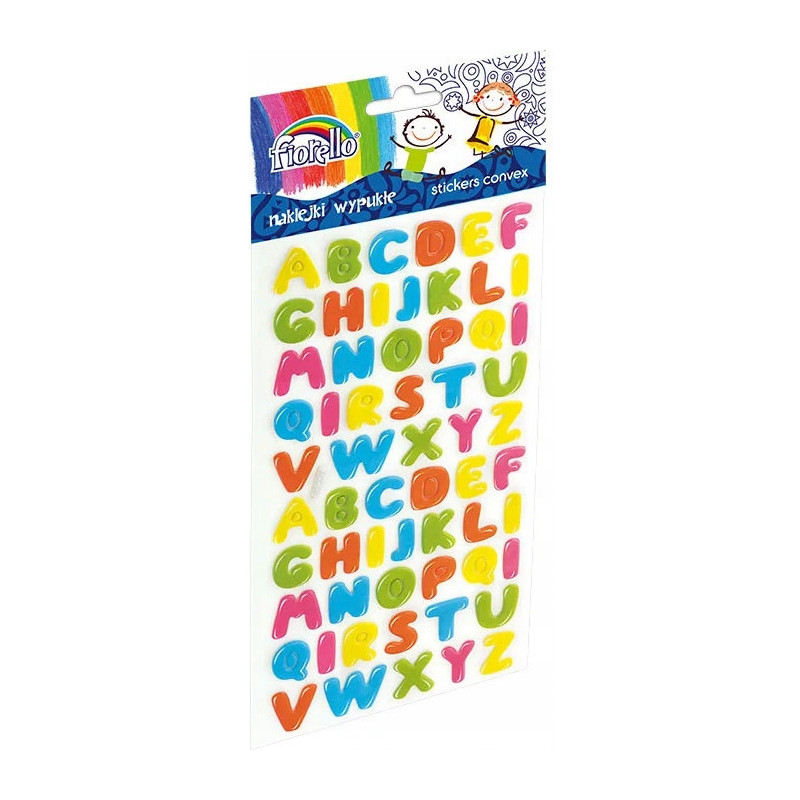 Naklejki wypukłe FIORELLO GR-NP141 litery 170-2457