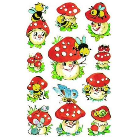 Naklejka ZF grzybki 4304 Z-DESIGN CREATIVE AVERY ZWECKFORM