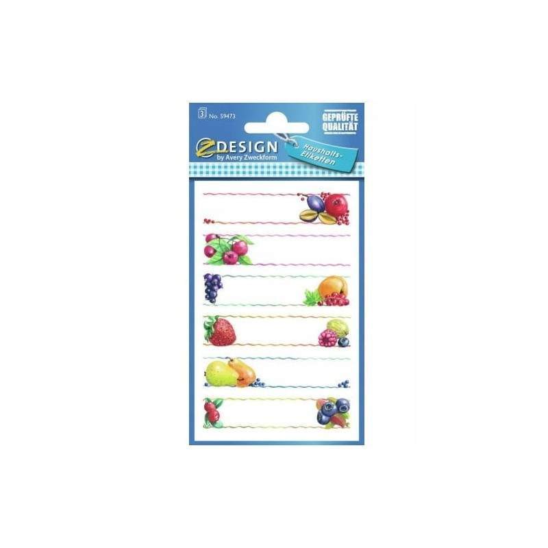 Naklejki spiżarniane na przetwory 59473 ZDESIGN AVERY ZWECKFORM