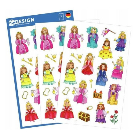Naklejki papierowe Księżniczki 53198 Z-DESIGN AVERY ZWECKFORM