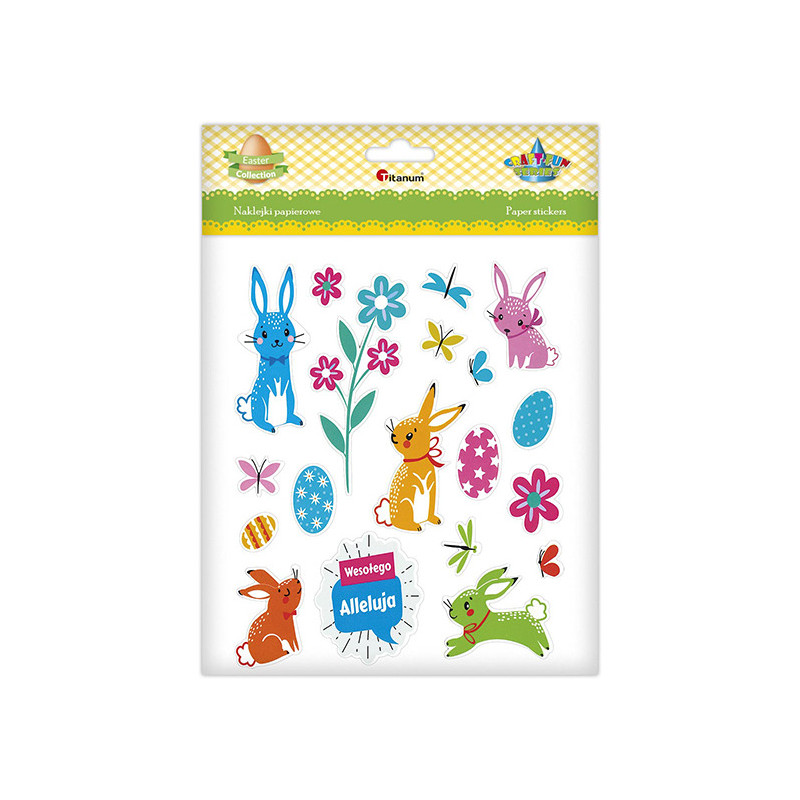 Naklejki papierowe WESOŁEGO ALLELUJA 19szt. 490757 TITANUM