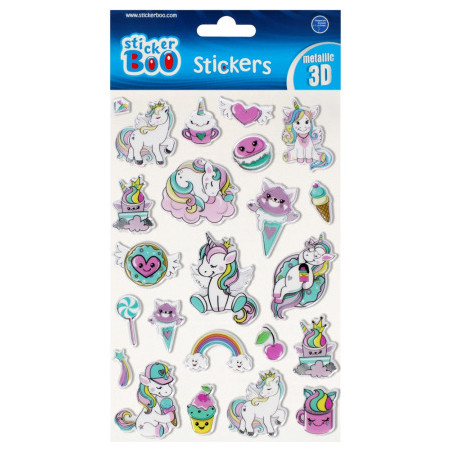 Naklejki 140x260 S-BOO MET3D JEDNOROŻEC 493712