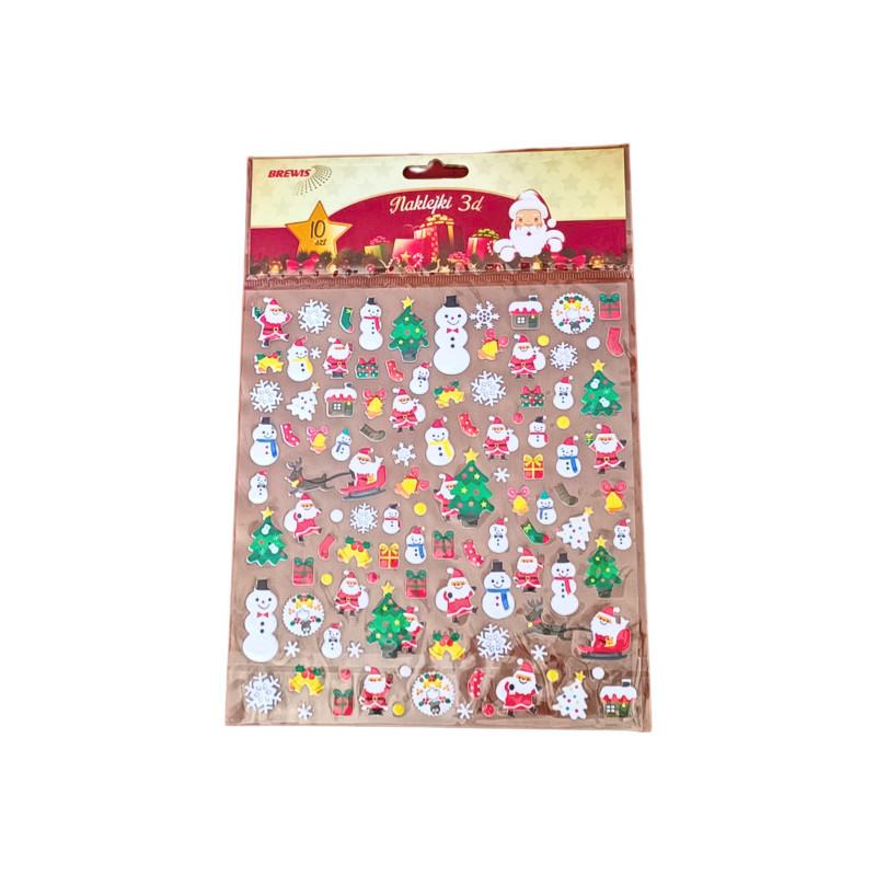 Naklejki 3D BOŻE NARODZENIE na folii CLX1 BREWIS
