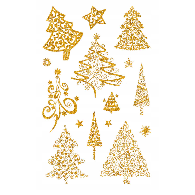 Naklejki Z-Design pozłacane - choinki 52273 AVERY ZWECKFORM