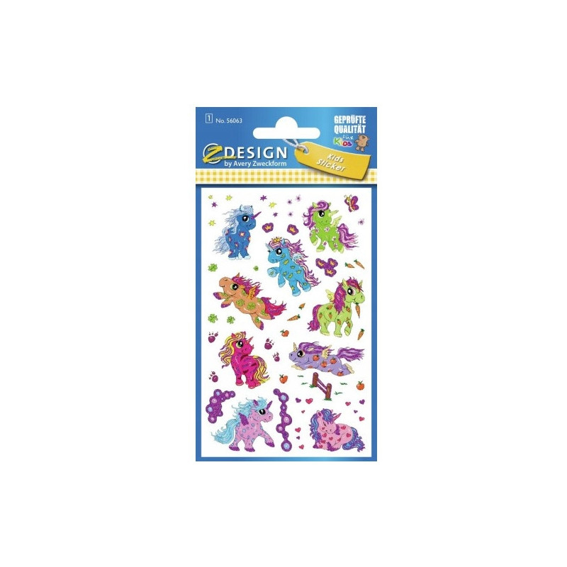 Naklejki dla dzieci BROKATOWE KONIKI 56063 Z-DESIGN AVERY ZWECKFORM