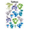Naklejki tatuaże dla dzieci SMOKI 56751 Z-DESIGN KIDS TATTOO AVERY ZWECKFORM
