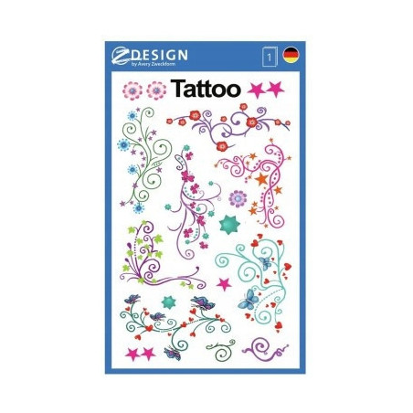 Naklejki tatuaże dla dzieci ORNAMENTY 56749 Z-DESIGN KIDS TATTOO AVERY ZWECKFORM