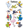 Naklejki tatuaże dla dzieci PTAKI 56762 Z-DESIGN KIDS TATTOO AVERY ZWECKFORM