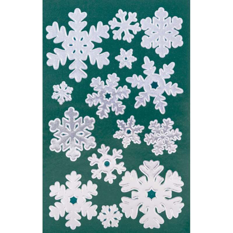 Naklejki Z-Design - srebrne śnieżki 52813 AVERY ZWECKFORM