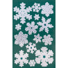 Naklejki Z-Design - srebrne śnieżki 52813 AVERY ZWECKFORM
