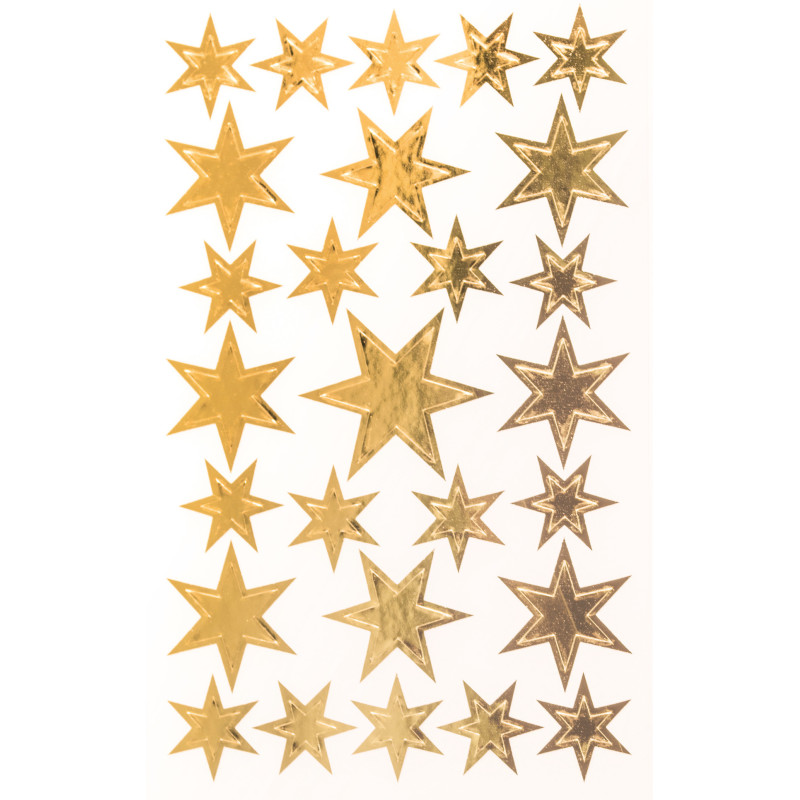 Naklejki Z-Design foliowe - złote gwiazdy 52252 AVERY ZWECKFORM