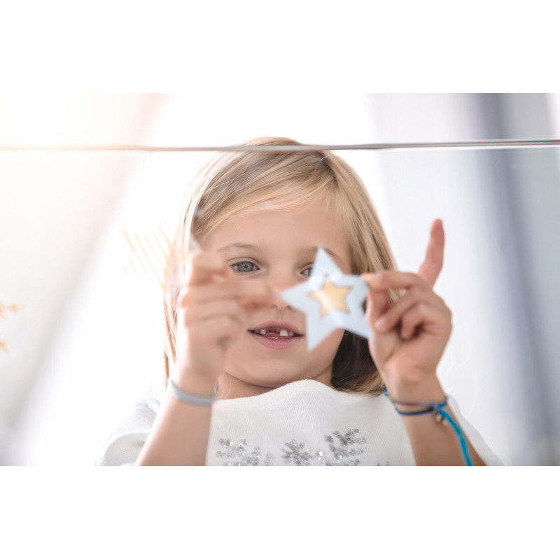 Naklejki foliowe Z-Design na okno - złote i srebrne gwiazdki 52952 AVERY ZWECKFORM