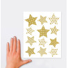 Naklejki foliowe Z-Design na okno - złote gwiazdki 52951 AVERY ZWECKFORM