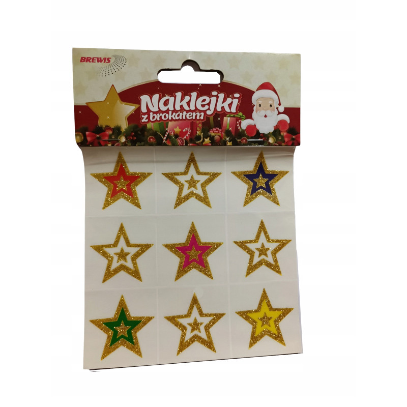 Naklejki świąteczne gwiazdki SXG101-3 BREWIS