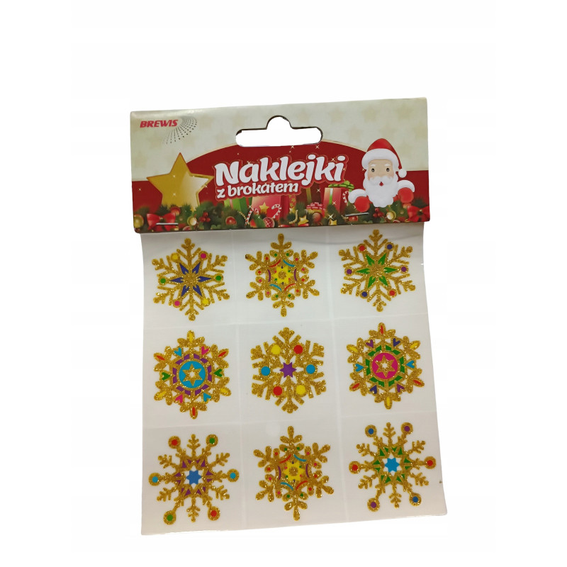 Naklejki świąteczne gwiazdki SXG101-3 BREWIS