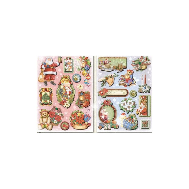 Naklejki 3d Mikołaje CLX20 BREWIS