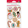 Naklejki papierowe 3D Boże Narodzenie 10szt. 10,5x16 cm486403 TITANUM