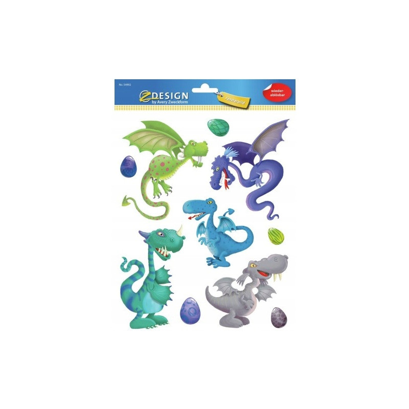 Naklejki foliowe Z-Design na okno SMOKI 54992 AVERY ZWECKFORM