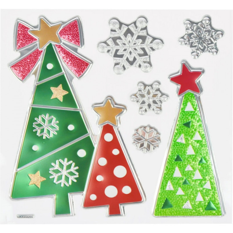 Naklejki wypukłe Boże Narodzenie 2 wzory 190x230 ARPEX