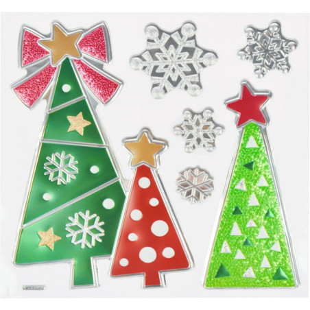 Naklejki wypukłe Boże Narodzenie 2 wzory 190x230 ARPEX