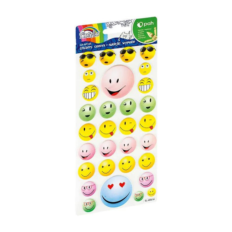Naklejki wypukłe buźki serca GR-NP155 FIORELLO 170-2764