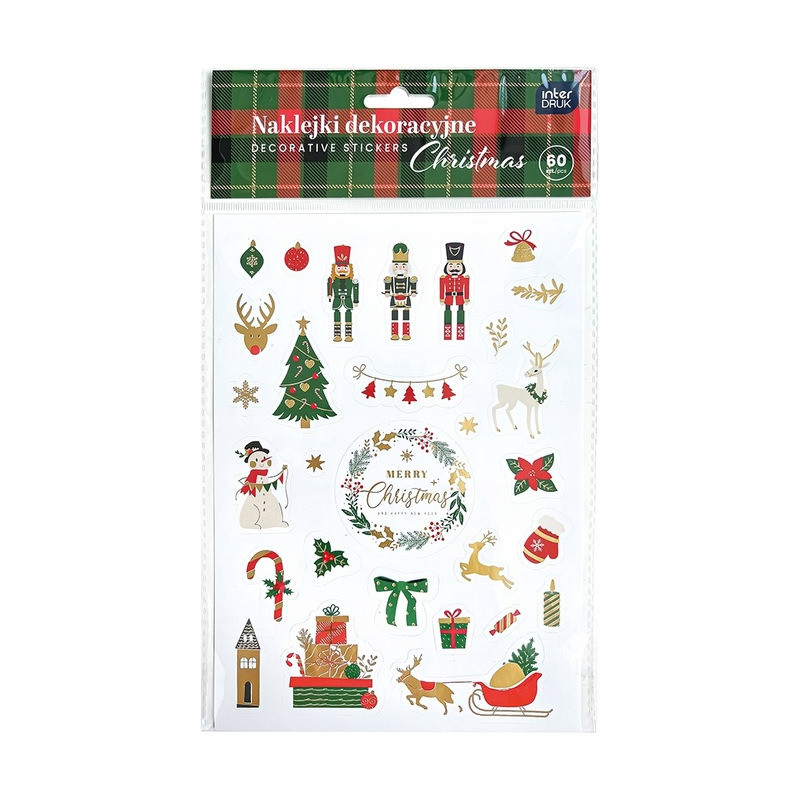 Naklejki dekoracyjne 80szt. CHRISTMAS INTERDRUK