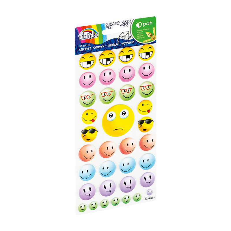 Naklejki wypukłe buźki oczy GR-NP154 FIORELLO 170-2763