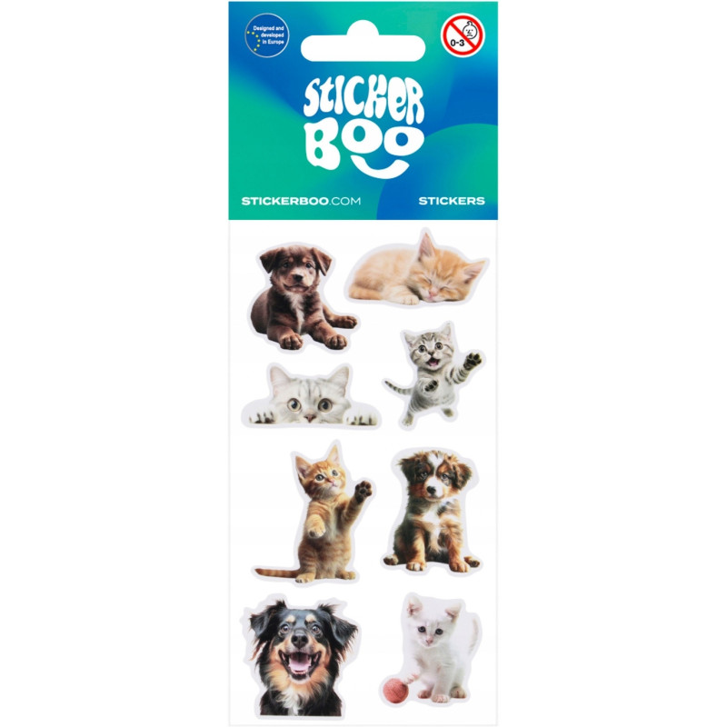 Naklejki 66x126mm ZWIERZĘTA DOMOWE 550331 STICKERBOO