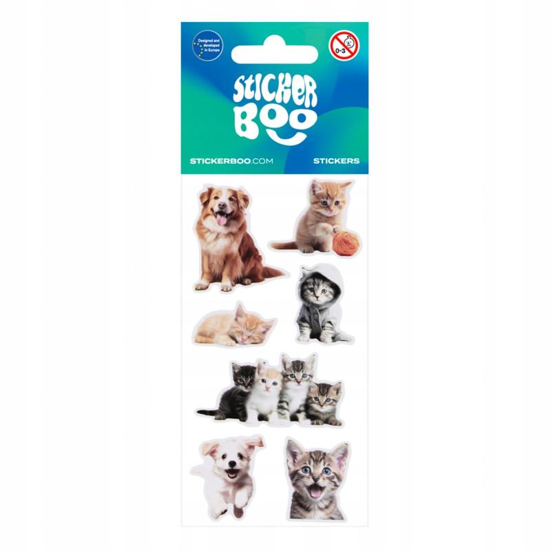 Naklejki 66x126mm ZWIERZĘTA DOMOWE 550331 STICKERBOO