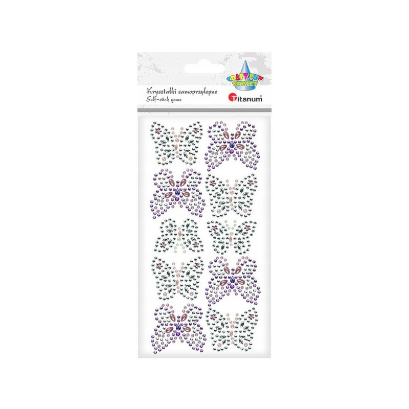 Kryształki samoprzylepne MOTYL 627653 24MH03214 TITANUM