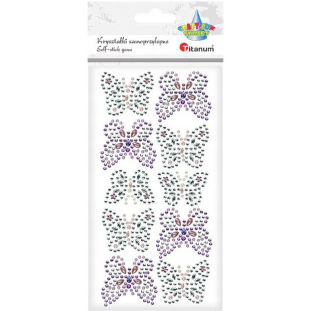 Kryształki samoprzylepne MOTYL 627653 24MH03214 TITANUM