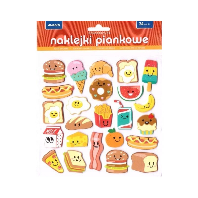 Naklejki dekoracyjne piankowe mix wzorów AVANTI