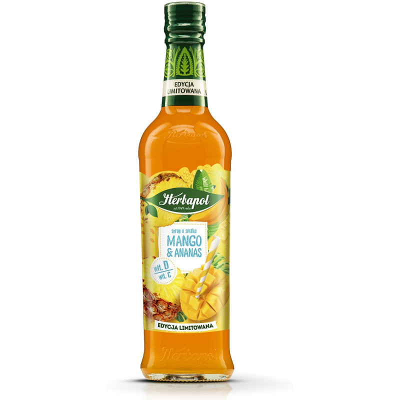 Syrop HERBAPOL Owocowa Spiżarnia 420ml Mango & Ananas